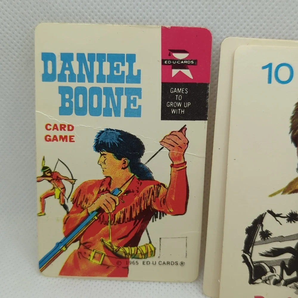 Daniel Boone Card Game - Vintage 1965